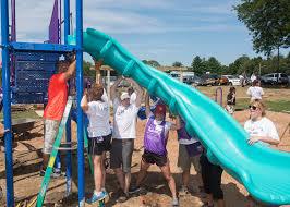 UnitedHealthcare and KaBOOM Volunteers Create A Playground For Milford’s Children
