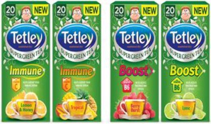 Four New Flavours Of Tetley To Provide Health Benefits With Taste Factors