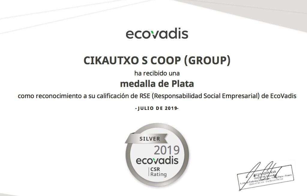 Sofidel receives Platinum award from EcoVadis Sofidel receives Platinum award from EcoVadis