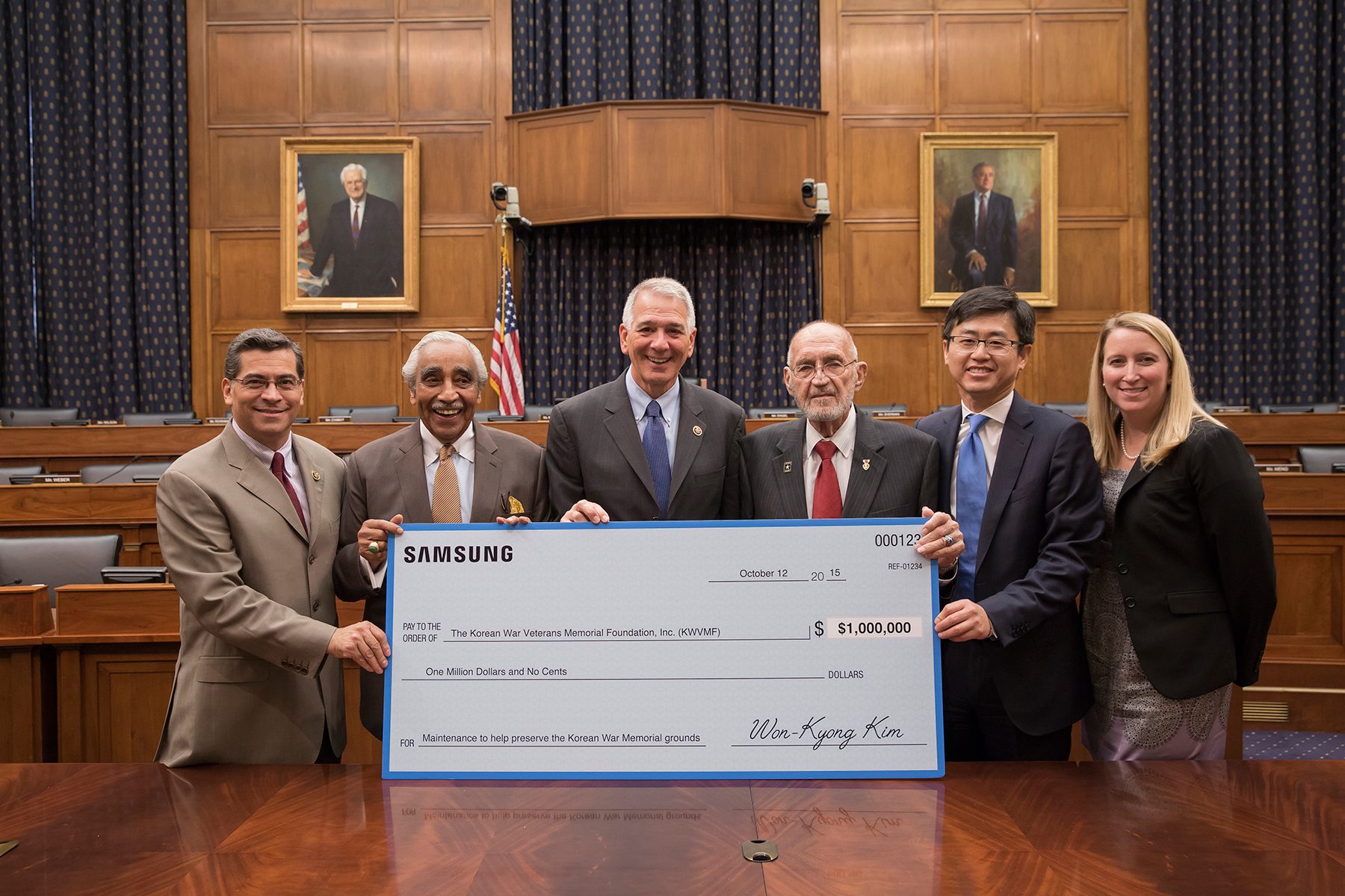 ‘Korean War Veterans Memorial Foundation’s Memorial Fund’ Has Received Donation From Samsung Electronics For Its Maintenance